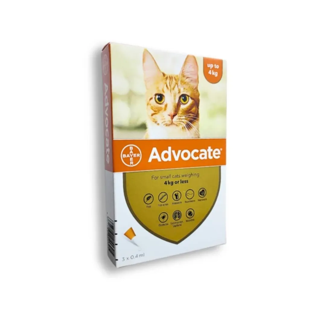 BAYER ADVOCATE Small Cats Up to 4 kg 3 Doses