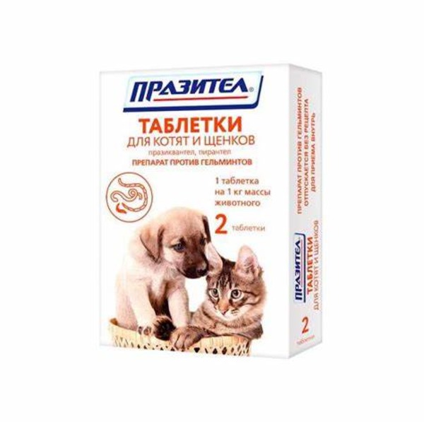 SKIFF LLC Prazitel Kitten & Puppies 2 Tablets
