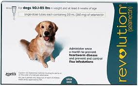 ZOETIS Revolution Dog Green 240 mg Selamectin for 20-40 Kg 3 Doses 