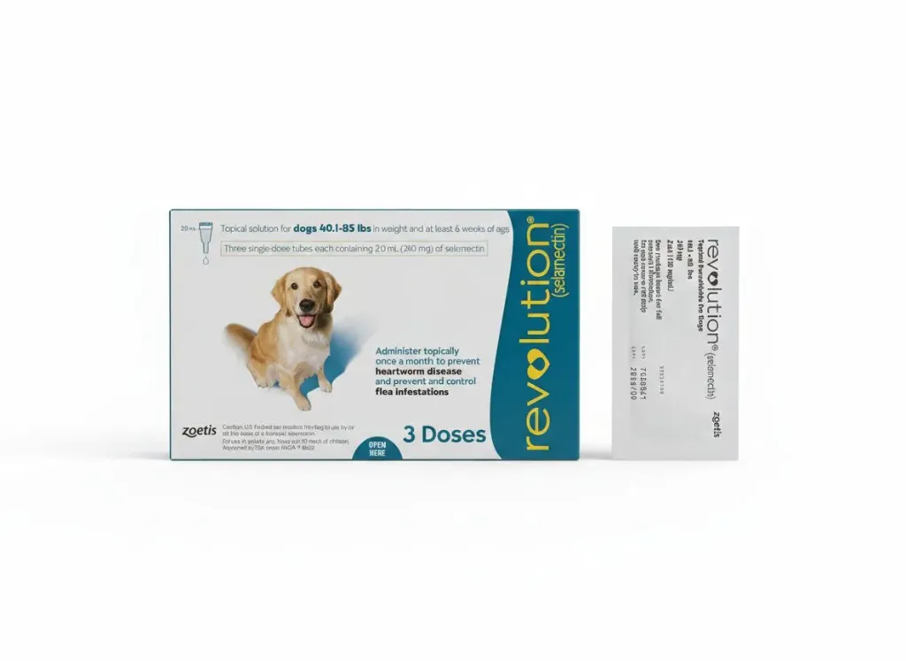 ZOETIS Revolution Dog Green 240 mg Selamectin for 20-40 Kg 3 Doses