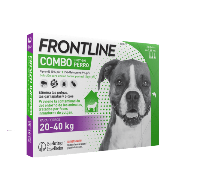 MERIAL | FRONTLINE COMBO Dog - L | 20-40 kg / 3 pipettes