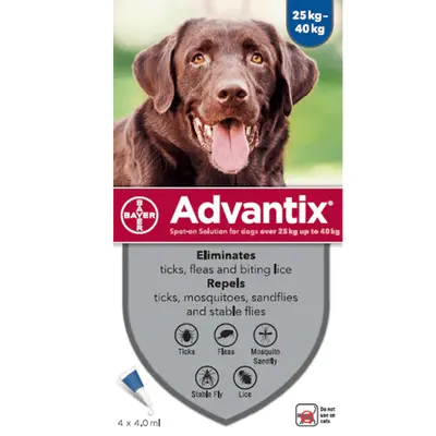 BAYER Advantix over 25 kg 4 doses