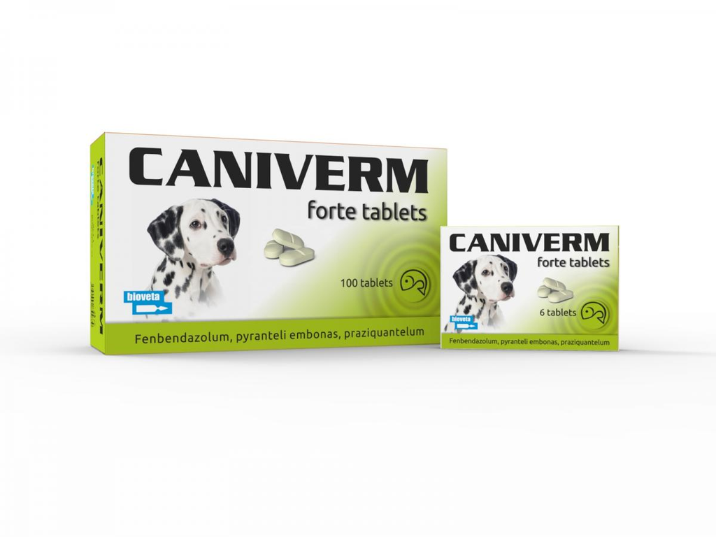 BIOVETA Caniverm Forte Per 10 kg 1 Tablet 0.7g green