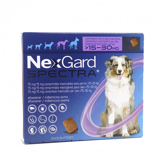 Boehringer Ingelheim | NEXGARD SPECTRA 15 - 30 kg | 3 tablets