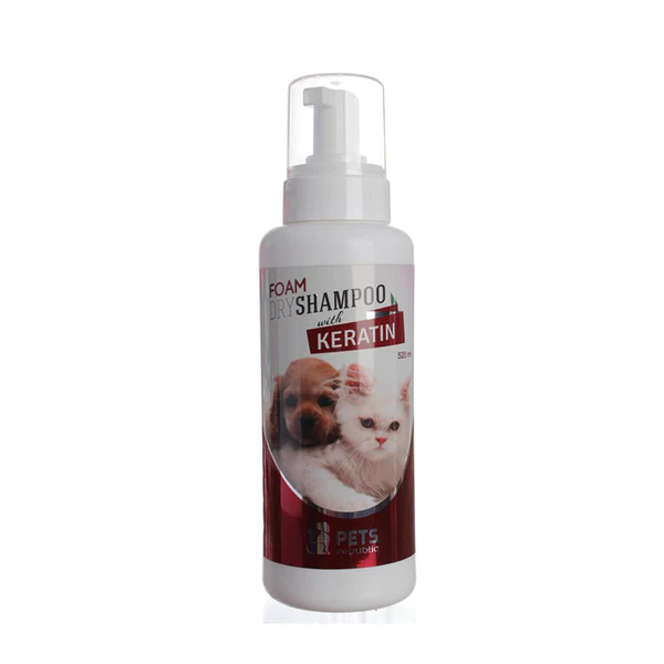PETS REPUBLIC | FOAM DRY SHAMPOO - Keratin | 520 ml