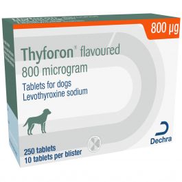 DECHRA Thyforon Flavoured 800 mcg 10 Tablets