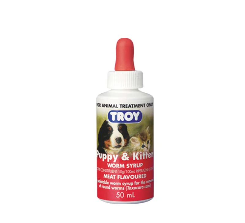 TROY | Puppy & Kitten Worm Syrup | 50 ml