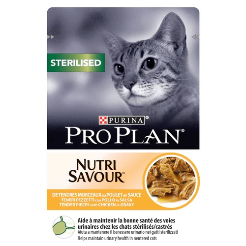 PROPLAN | CATS - Sterilised Nutri Savour with Chicken in Gravy | 85 gm
