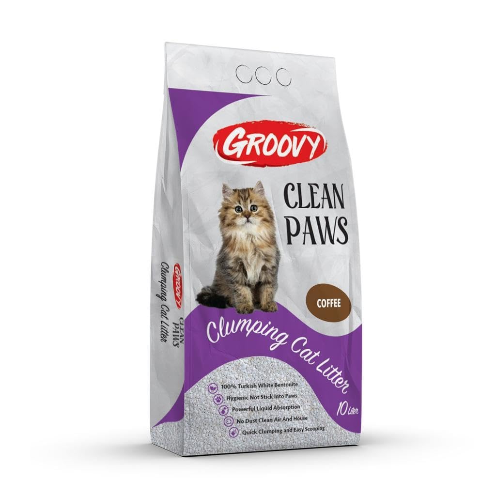 GROOVY Clumping Cat Litter Coffee 10 L (Egypt Stock)