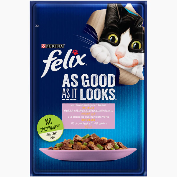 PURINA | FELIX - with trout & green beans | 85 gm