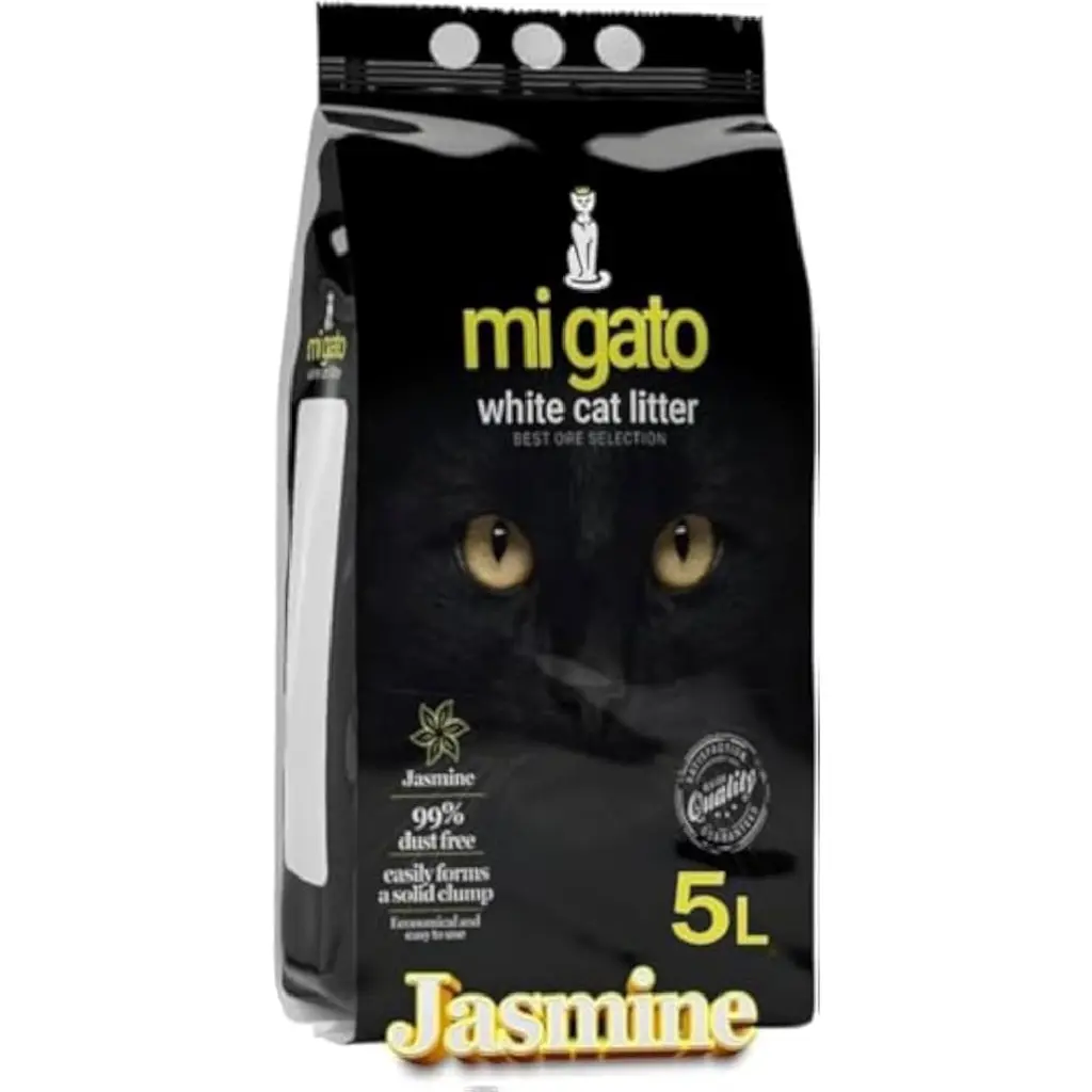 MI GATO White Cat Litter Jasmine 5 L (Egypt Stock)