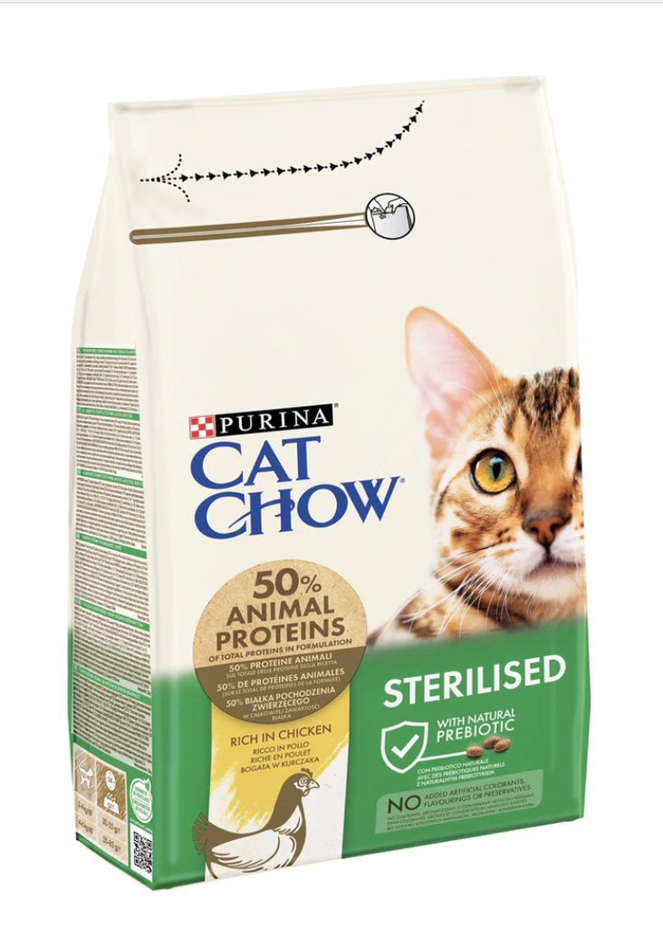 PURINA CAT CHOW Sterilised With Chicken 1.5 kg