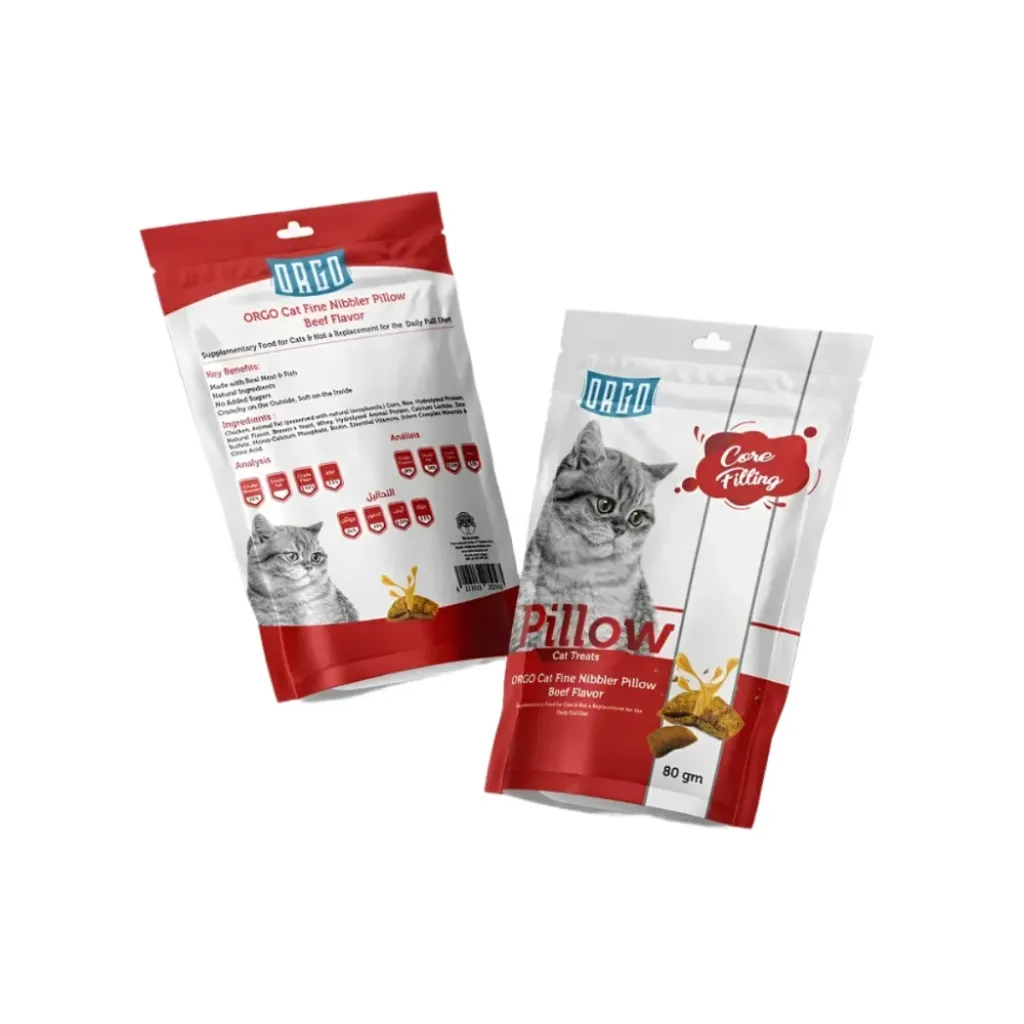 ORGO Pillow Cat Treats Beef 80 gm