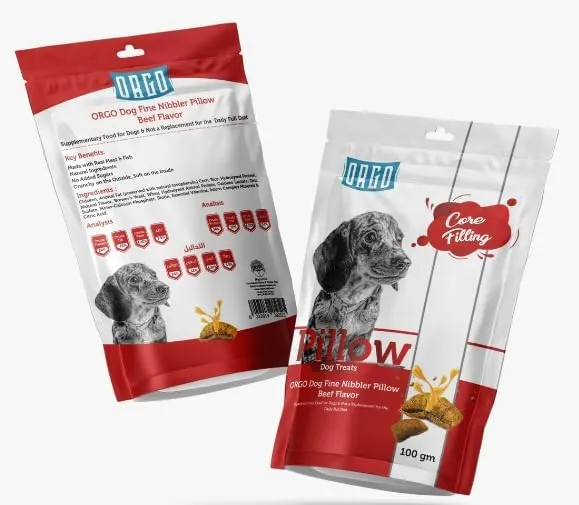 ORGO Pillow Dog Treats Beef 100 gm