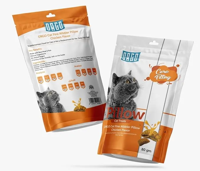 ORGO Pillow Cat Treats Chicken 80 gm