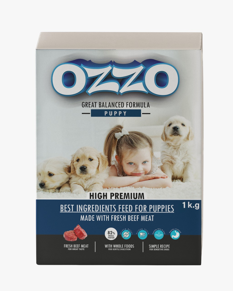 OZZO Puppy Fresh Beef Dry Food 1 kg