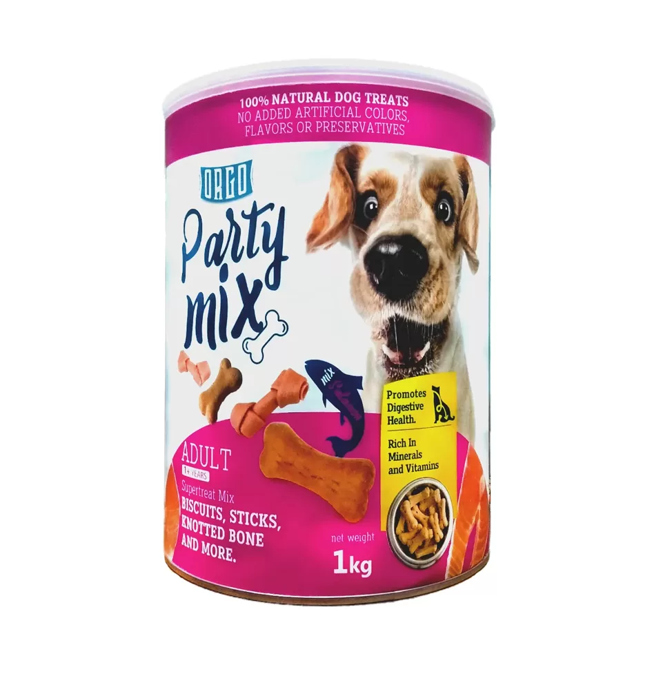 ORGO Party Mix Dog Treats Salmon 1 kg