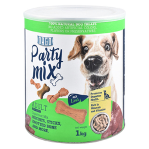 ORGO Party Mix Dog Treats Liver 1 kg