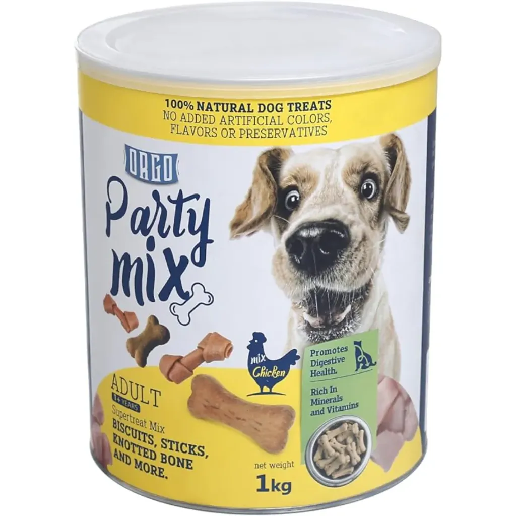 ORGO Party Mix Dog Treats Chicken 1 kg