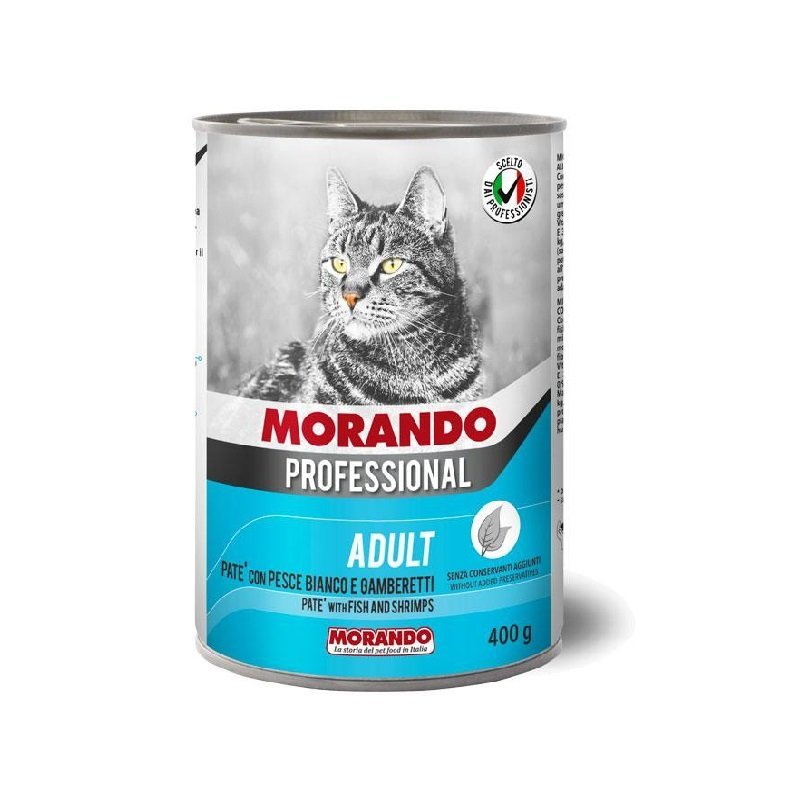 MORANDO | Feline PROFESSIONAL (Pate) - Fish & Shrimp | 400 gm
