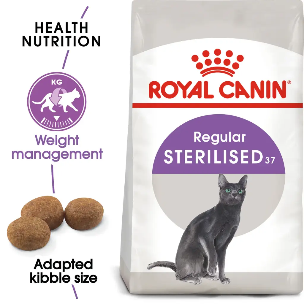 ROYAL CANIN | Feline Sterilised 37  Dry Kibble | 2KG