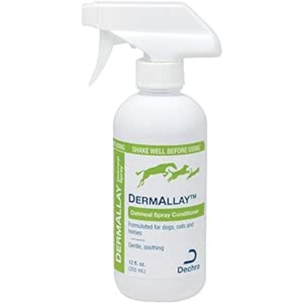 DECHRA | DERMALLAY OATMEAL  CONDITIONER SPRAY | 355 ML(12 oz) For dogs, cats and horses Moisturizing, soothing, gentle