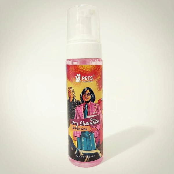 PETS REPUBLIC Foam Dry Shampoo Bubble Gum 250 ml