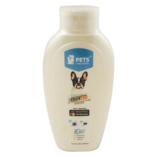 PETS REPUBLIC Frontec Flea & Tick Shampoo 350 ml (Egypt Stock)