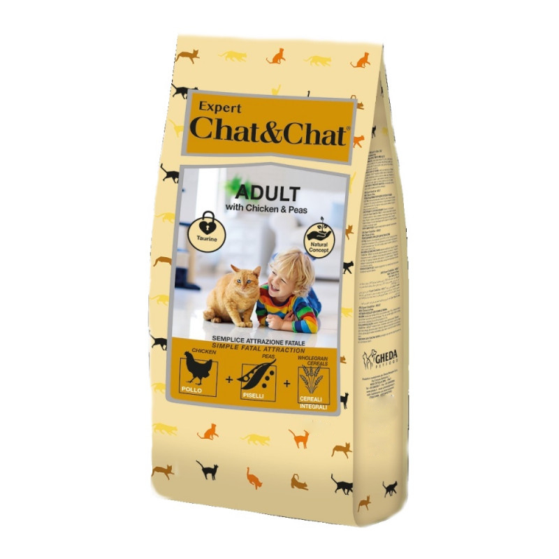 CHAT & CHAT | ADULT CAT - with beef & peas | 900 gm