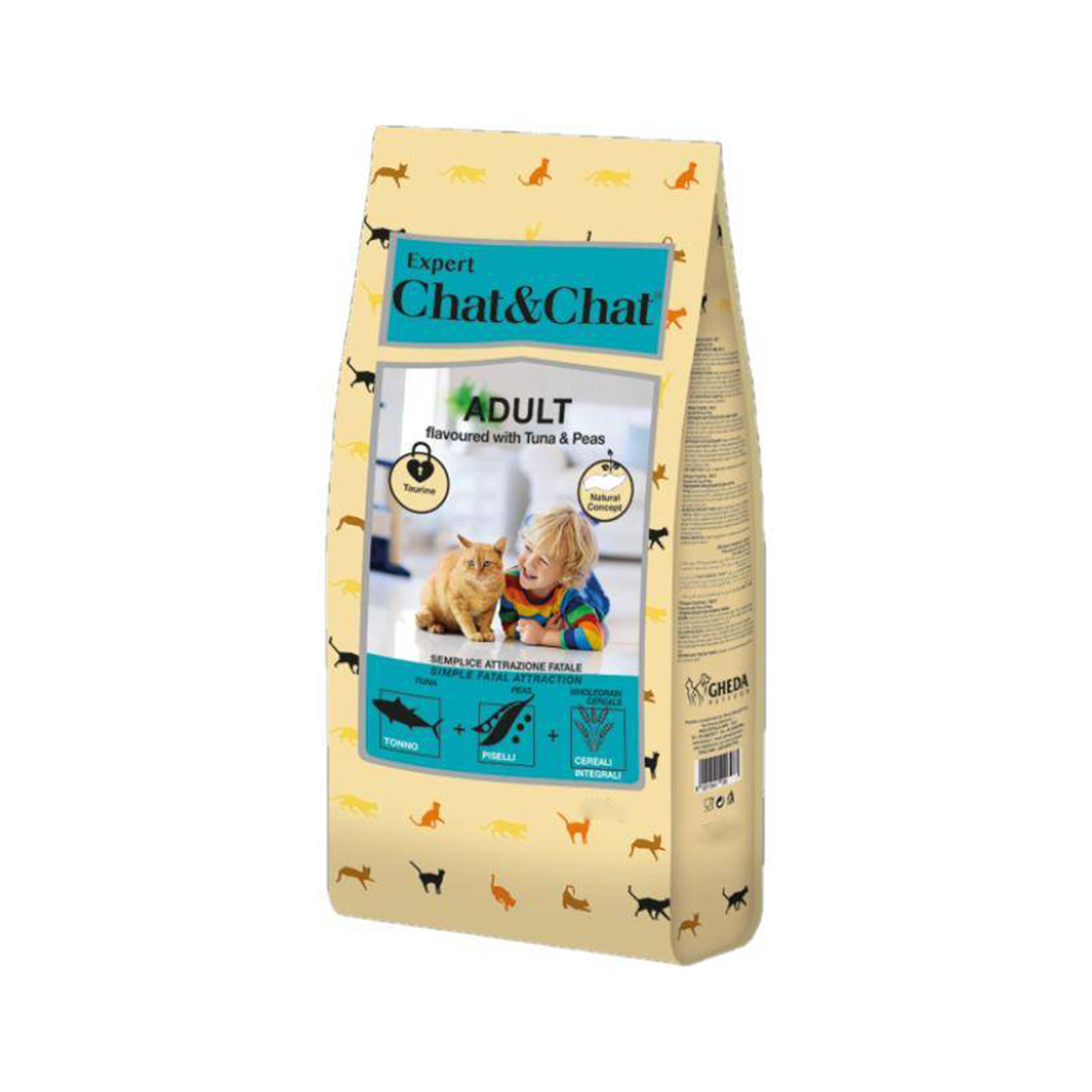 CHAT & CHAT | ADULT CAT - with tuna & peas | 900 gm