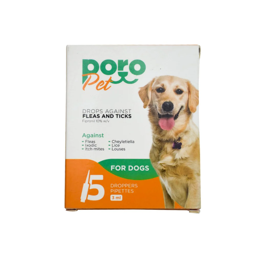 OMNIMAX Poro Pet Flea & Tick Drops Dog 5 Pipettes