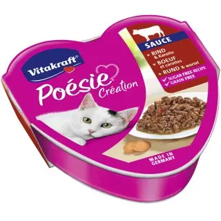 VITAKRAFT | Feline - POESIE CREATION (mit RIND & KAROTTE) | 85 gm