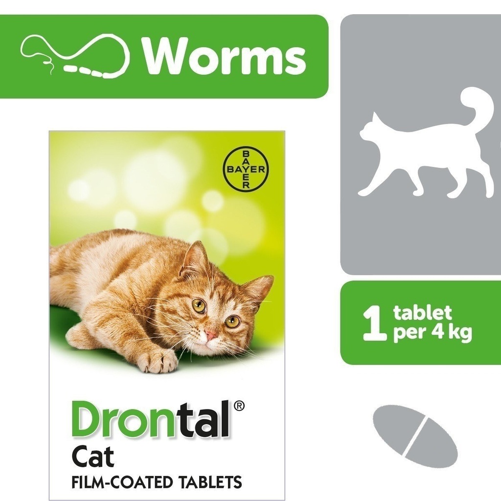 BAYER Drontal Cat 8 Tablets