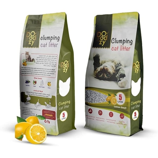 DOODZY Clumping Cat Litter Lemon 5 L