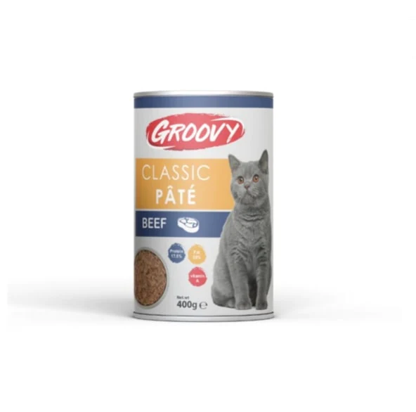 GROOVY Feline Classic Pate Beef 400 gm