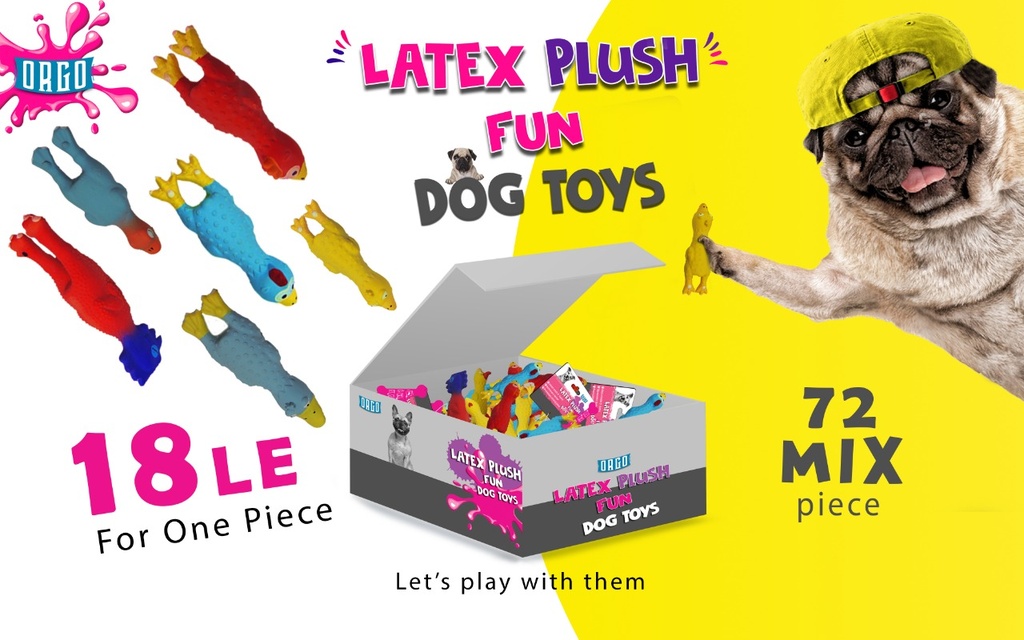 ORGO Latex Plush Fun Little Chicken 1 Piece