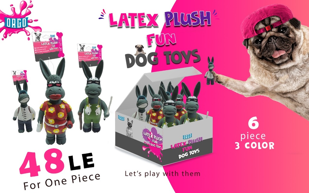 ORGO Latex Plush Fun Donkey 1 Piece