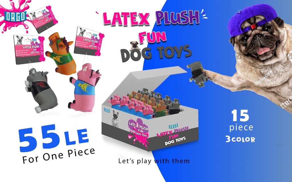 ORGO Latex Plush Fun Pig S 1 PIECE