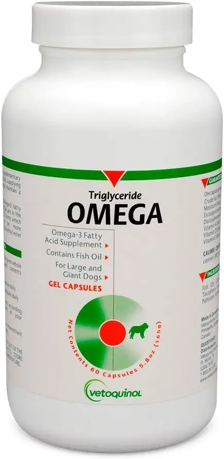 VETOQUINOL | TRIGLYCERIDE OMEGA for Small Dogs 60 Capsules