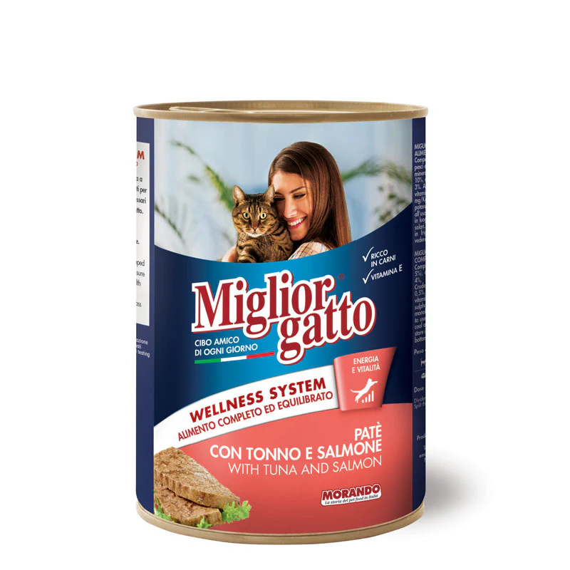 MORANDO | Feline MIGLIOR GATTO (Pate) - Tuna & Salmon | 400 gm