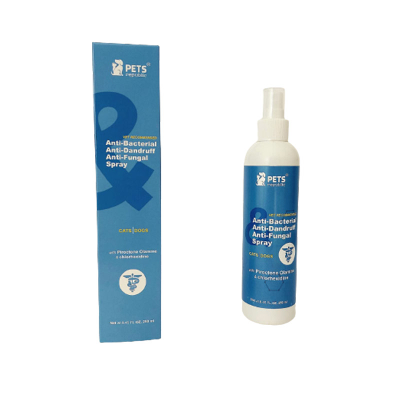 PETS REPUBLIC Anti-Bacterial, Anti-Dandruff, Anti-Fungal Spray 250 ml (Egypt Stock)