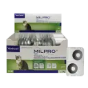 VIRBAC Milpro Dewormer For Cats Above 2 kg 2 Tablets