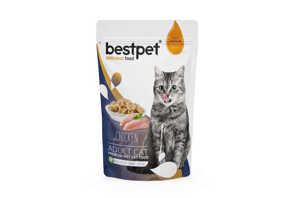 BESTPET Adult Cat Chicken In Jelly Pouch 85 gm