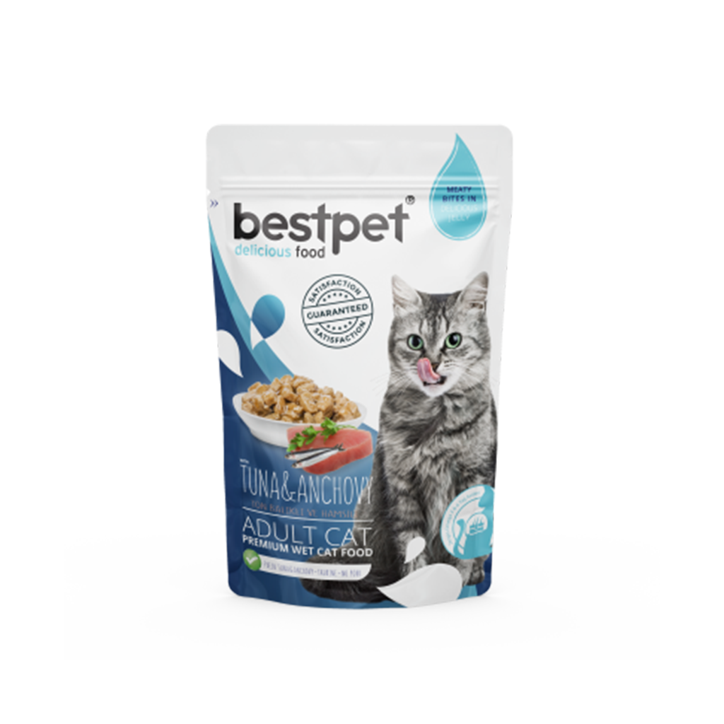 BESTPET Adult Cat Tuna In Jelly Pouch 85 gm