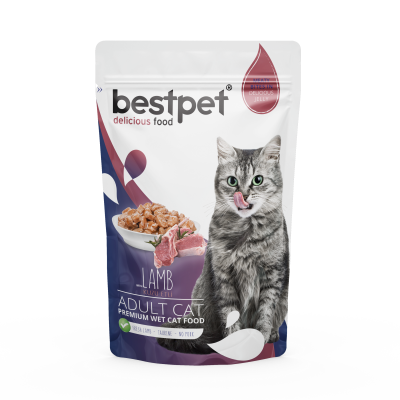 Bestpet Adult Cat Lamb In Jelly Pouch 85 gm