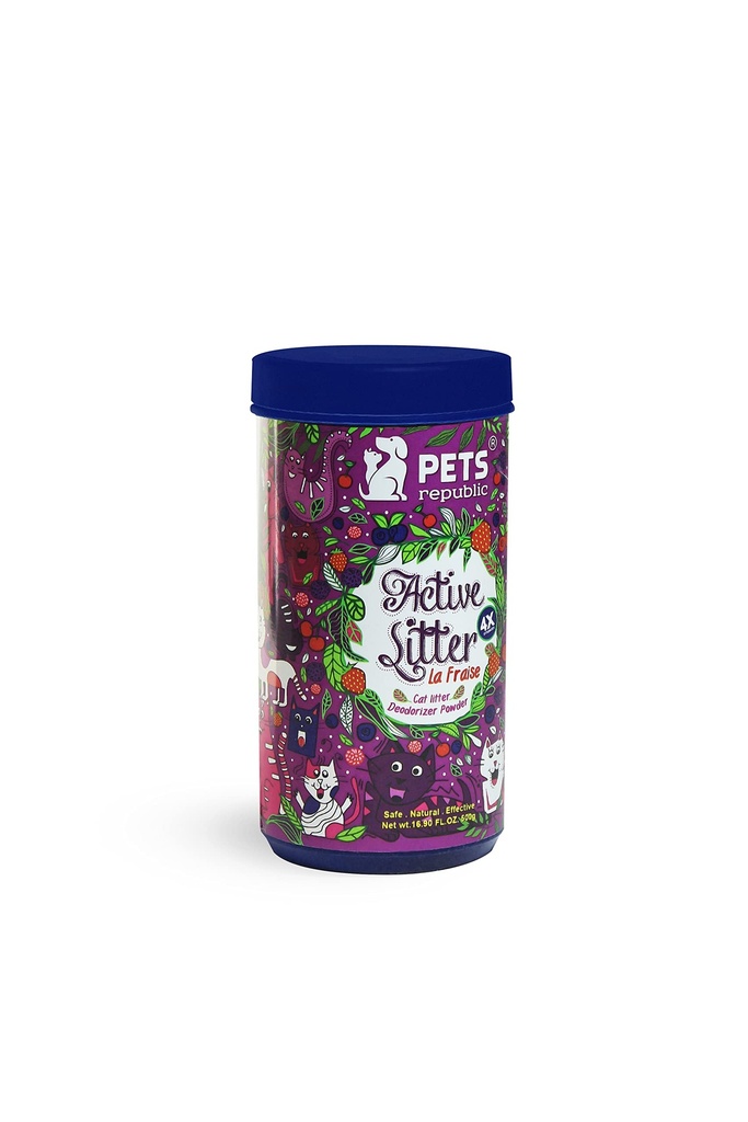 PETS REPUBLIC | ACTIVE LITTER - La Fraise | 500 gm