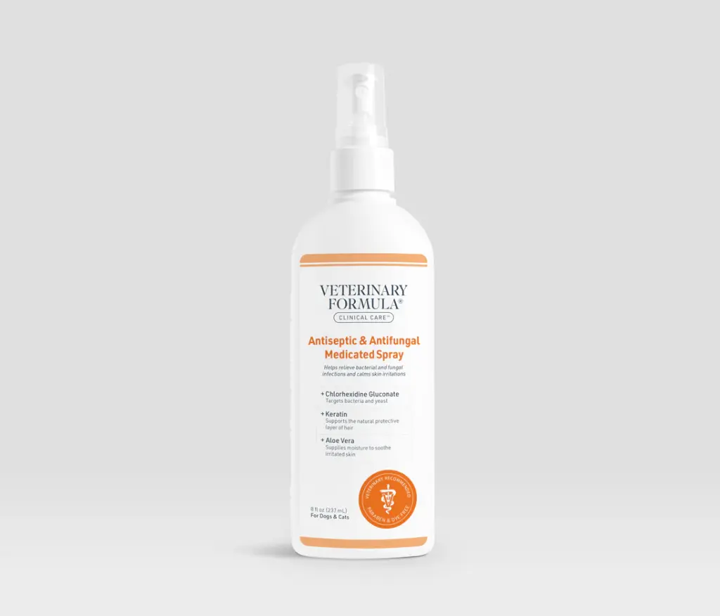 Veterinary Formula Antiseptic & Antifungal Medicated Spray 237ml(8fl Oz) for dogs and cats
