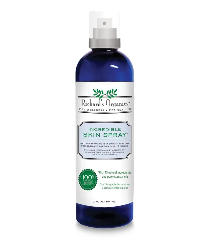 Synergy labs | Richard’s Organics Incredible Skin Spray for Dogs | 354ML 12 fl oz