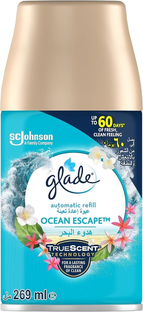 SC Johnson | Glade | Automatic  refill | Air Freshener | Ocean Escape | 269 ml