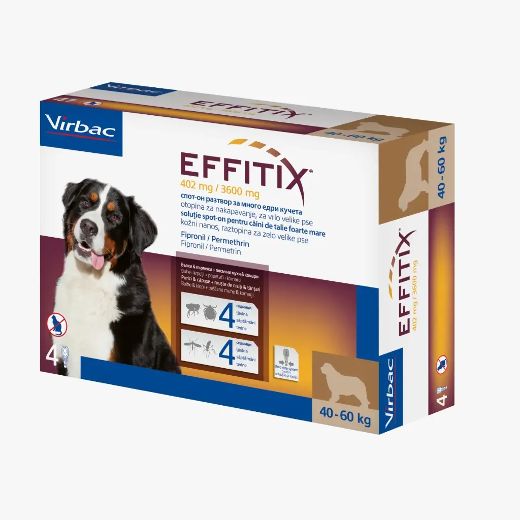 VIRBAC Effitix Spot-on For Dogs 40-60 kg 1 Ampoule